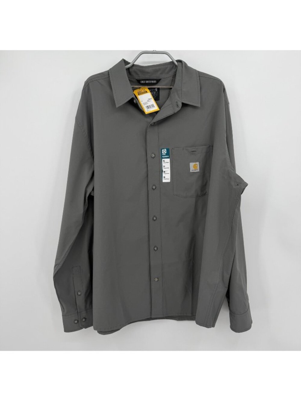 Carhartt Men's Force Sun Defender Long Sleeve Button Down Shirt XL Relaxed Fit